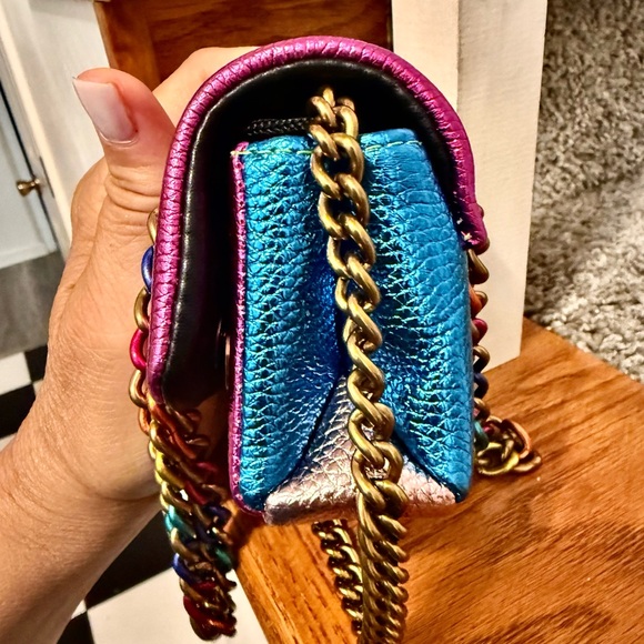 Kurt Geiger Rainbow Metallic Crossbody Bag comes with free designer Jewerly. - Picture 5 of 10